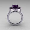 Legacy Classic 14K White Gold 2.5 Carat Amethyst Solitaire Ring R115-14WGAM-4