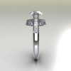 Italian Bridal 950 Platinum 1.5 Carat CZ Diamond Wedding Ring AR119-PLATDCZ-3