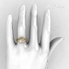 Italian Bridal 10K Yellow Gold 1.5 Carat CZ Diamond Wedding Ring AR119-10YGDCZ-4