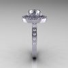 Classic 18K White Gold 1.5 Carat Cubic Zirconia Diamond Solitaire Wedding Ring R115-18KWGDCZ-3