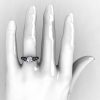 14K Black Gold Cubic Zirconia Diamond Wedding Ring Engagement Ring NN101-14KBGDCZ-5