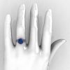 French Vintage 14K White Gold 3.0 CT Russian Alexandrite Diamond Bridal Solitaire Ring Y306-14KWGDAL-5
