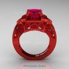 Art Masters Classic 14K Red Gold 2.0 Ct Ruby Engagement Ring Wedding Ring R298-14KREGPBR