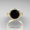 Modern-Antique-14K-Yellow-Gold-3-Carat-Black-and-White-Diamond-Solitaire-Wedding-Ring-R514-14KYGDBD-T