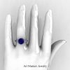 Renaissance-14K-White-Gold-3-Carat-Blue-Sapphire-Crown-Solitaire-Wedding-Ring-R580-14KWGBS-H