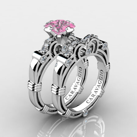 Art-Masters-Caravaggio-14K-White-Gold-1-5-Carat-Princess-Light-Pink-Sapphire-Diamond-Engagement-Ring-Wedding-Band-Set-R623PS-14KWGDLPS-P