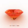 Art Masters Gems Calibrated 3.0 Ct Round Orange Sapphire Created Gemstone RCG0300-OS