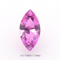 Art Masters Gems Calibrated 0.5 Ct Marquise Light Pink Sapphire Created Gemstone MCG0050-LPS