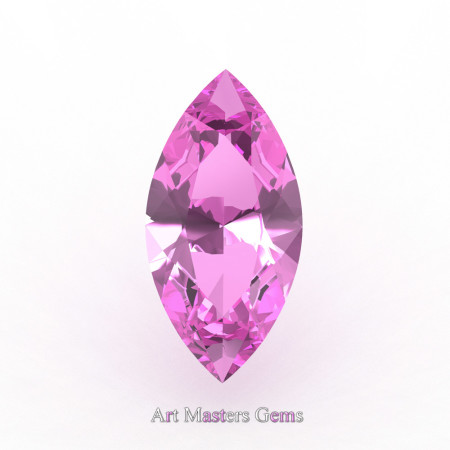 Art Masters Gems Calibrated 0.5 Ct Marquise Light Pink Sapphire Created Gemstone MCG0050-LPS