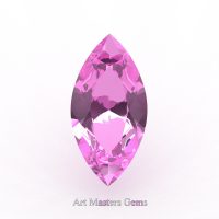 Art Masters Gems Calibrated 0.75 Ct Marquise Light Pink Sapphire Created Gemstone MCG0075-LPS