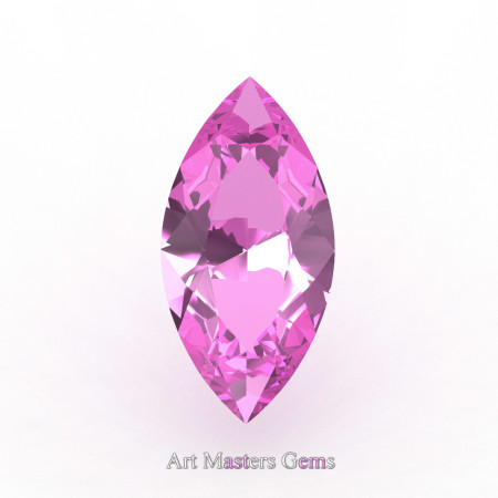Art Masters Gems Calibrated 1.0 Ct Marquise Light Pink Sapphire Created Gemstone MCG0100-LPS
