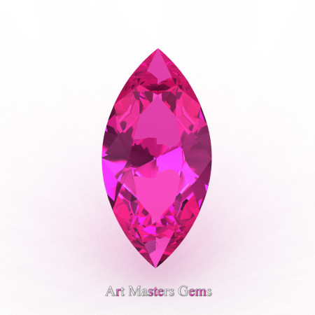 Art Masters Gems Calibrated 1.0 Ct Marquise Pink Sapphire Created Gemstone MCG0100-PS