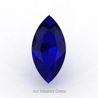 Art Masters Gems Standard 2.5 Ct Marquise Blue Sapphire Created Gemstone MCG0250-BS