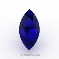 Art Masters Gems Standard 3.0 Ct Marquise Blue Sapphire Created Gemstone MCG0300-BS