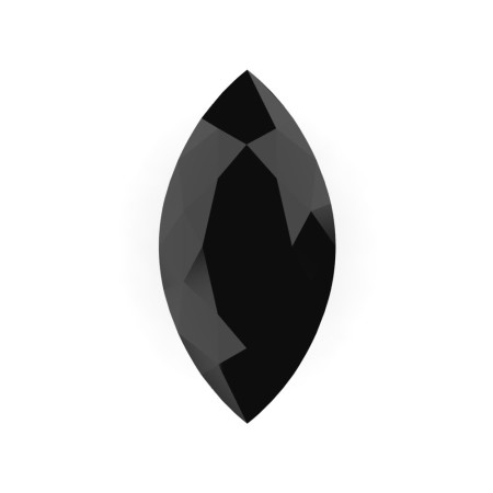 Art Masters Gems Standard 0.75 Ct Marquise Black Sapphire Created Gemstone MCG0075-BLS