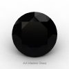 Art Masters Gems Standard 0.5 Ct Round Black Diamond Created Gemstone RCG0050-BD