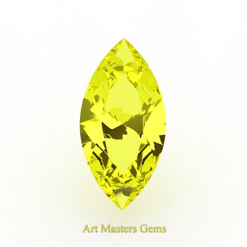 Art Masters Gems Standard 1.25 Ct Marquise Yellow Sapphire Created Gemstone MCG125-YS