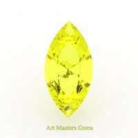 Art Masters Gems Standard 1.5 Ct Marquise Yellow Sapphire Created Gemstone MCG150-YS
