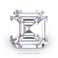 Art Masters Gems Standard 3.0 Ct Royal Asscher White Sapphire Created Gemstone RACG300-WS