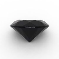 Art Masters Gems Standard 1.25 Ct Round Black Diamond Created Gemstone RCG0125-BD