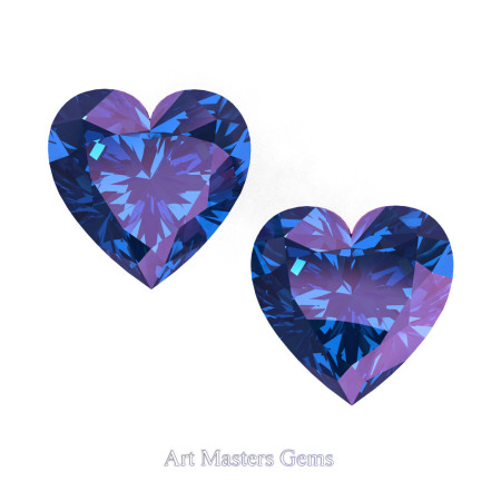 Art-Masters-Gems-Standard-Set-of-Two-1-2-5-Carat-Heart-Cut-Alexandrite-Created-Gemstones-HCG100S-AL-T2