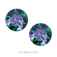 Art Masters Gems Set of Two Standard 2.5 Ct Russian Alexandrite Gemstones RCG250S-RAL
