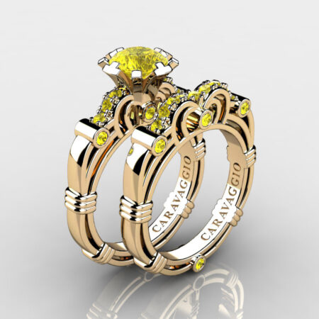 Art-Masters-Caravaggio-14K-Yellow-Gold-1-0-Carat-Yellow-Sapphire-Engagement-Ring-Wedding-Band-Set-R623S-14KYGYS-P