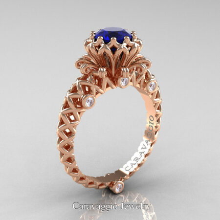 Caravaggio-Lace-14K-Rose-Gold-1-0-Carat-Blue-Sapphire-Diamond-Engagement-Ring-R634-14KRGDBS-P